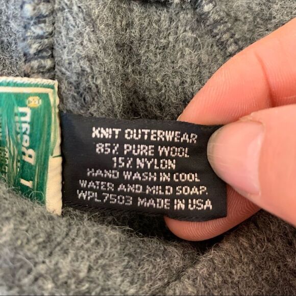 Vintage LL Bean Wool Guide Cap Flat Cabbie Hat Cold Weather Ear Neck Flap - Picture 8 of 10